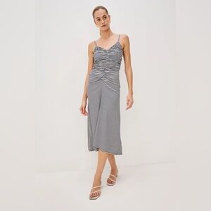 Rails Mari Navy Gingham Dress M NWT